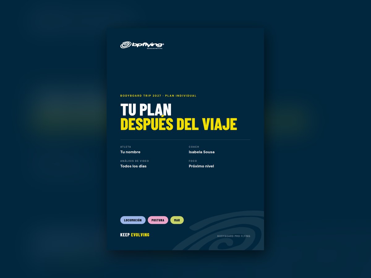 La portada del plan escrito que te llevas a casa.
